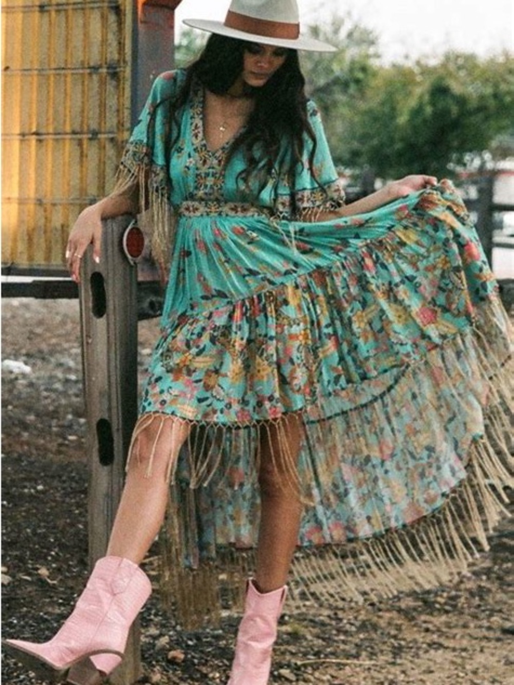 Spell Hendrix tassel dress size medium